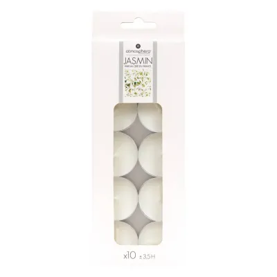 Atmosphera Mirisne lučice Nina Jasmin, 3.72x3.72x1.5 cm, 10 Komada, Bijele