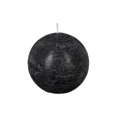 Atmosphera Svijeća Olia Kugla, 10 cm, Crna