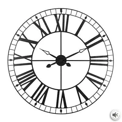Atmosphera Zidni sat Vintage Tibor, 88 cm, Crni