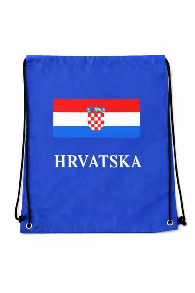Vrećica za tenisice Hrvatska 6810, 42x35cm, Plava
