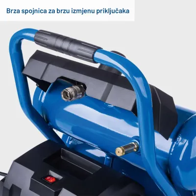 Scheppach Bezuljni kompresor za vazduh HC10-Twin, 750 W, 8 bara, Plavi