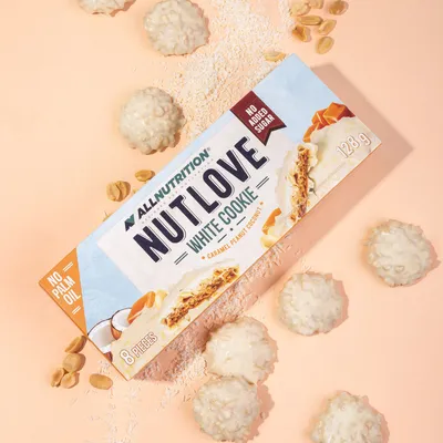 Allnutrition Kolačić Nutlove, Karamel-Kikiriki-Kokos, 128g