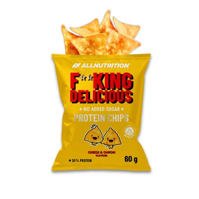 Allnutrition Proteinski čips Fitking Delicious-Cheese and Onions, 60g