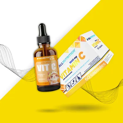Allnutrition Tabelete za odrasle i kapi za decu C VIitamin Combo