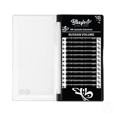 Blush Svilene trepavice za ruski volumen D-kriva 12mm