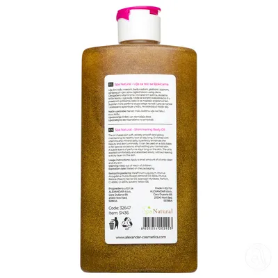 Spa Natural Ulje za telo sa šljokicama, 300ml