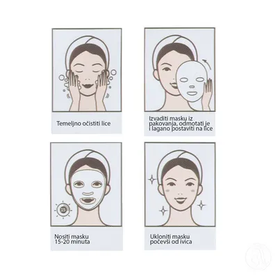 Dermal Sheet maska za lice Collagen Essence, Vitamin, 23g