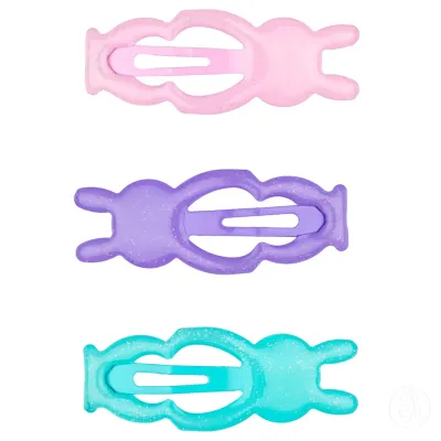 Infinity Šnalice za kosu Bunny, 3 Komada, Šarene