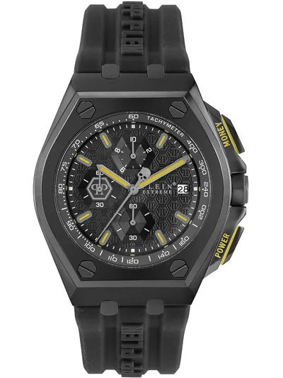 PHILIPP PLEIN Muški ručni sat PWGAA0221, Kvarcni mehanizam, Crno kućište, Crni