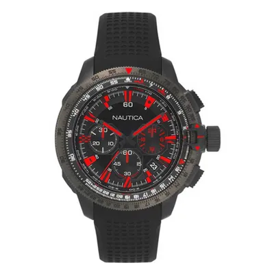 NAUTICA Muški ručni sat NAPMSB001, Kvarcni mehanizam, Crno kućište, Crni