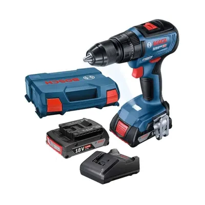 BOSCH Izvijač aku udarni gsb 18 v-50 li / 5,0ah u l-boxxu, Plava