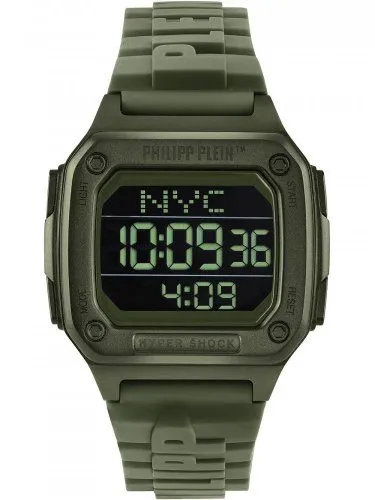 PHILIPP PLEIN Ženski ručni sat PWHAA0421, Kvarcni mehanizam, Crno kućište, Zeleni
