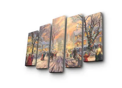Wallity Set slika 5PATNOEL-4, 105x70 cm, 5 dijelova