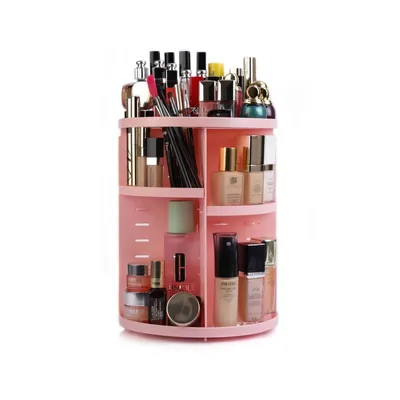 Hermia Organizer za šminku, 100% plastika, 23 x 23 x 30,5 cm, Roza
