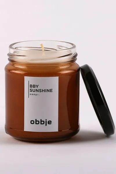 Aberto Design mirisna svijeća Bby Sunshine, smeđa