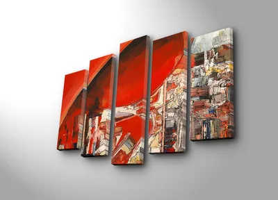 Wallity Set slika 5PATK-249, 105x70 cm, 5 dijelova