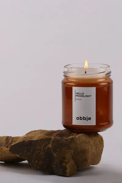 Aberto Design mirisna svijeća Hello Moonlight, smeđa