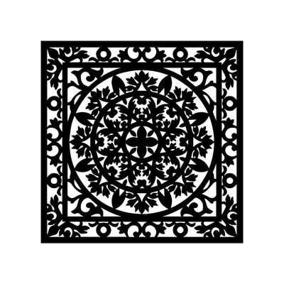 Wallity Zidna dekoracija Kilim, crna