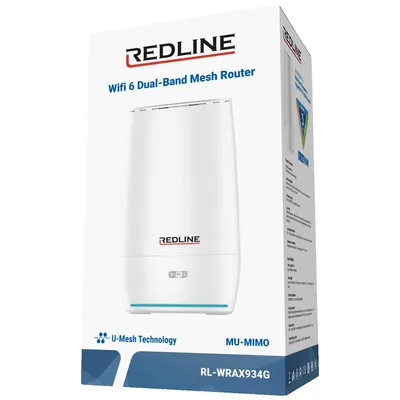 Redline Bežični ruter, Dual Band, RL-WR-AX934G , do 1800Mbps, Bijeli