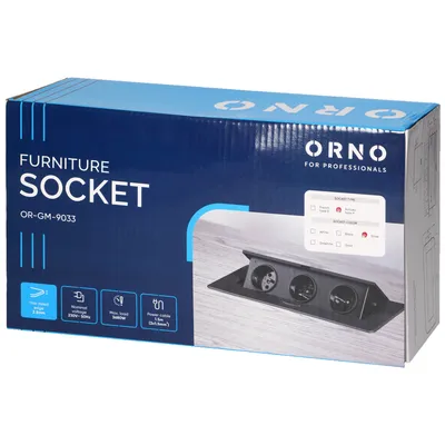 Orno Produžni kabel OR-GM-9033(GS)/G, Crna