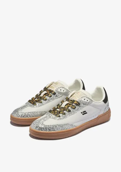 D.Franklin Ženske patike Rebel Multi Glitter, Bijele