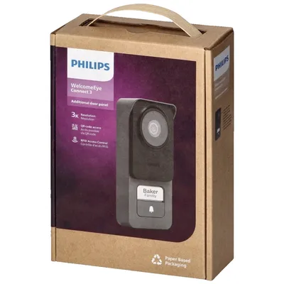 Philips Vanjska jedinica za proširenje video portafona, IP54, 531045P, Crna