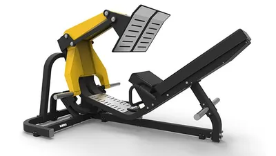 Mašina 45 Degree Leg press 6066, Crno-žuta
