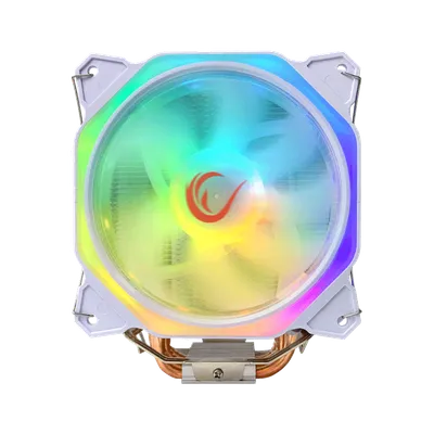 Rampage Octagon PU hladnjak C50, 57CFM 1800RPM 12cm ARGB AM5/LGA1700 Compatible Air Cooled CPU Fan, Bijeli
