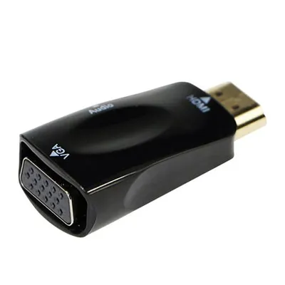 Gembird HDMI Adapter A-HDMI-VGA-02 HDMI to VGA adapter + audio, Crni