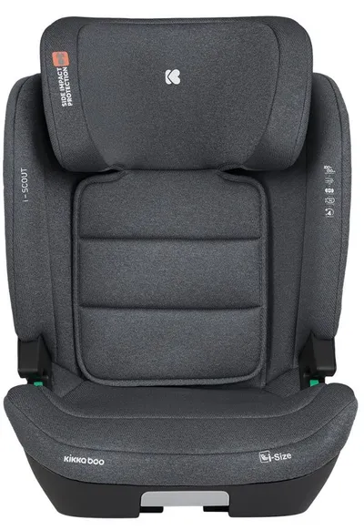 Kikka Boo autosjedalica I-Scout I-Size, 100-150 cm, Isofix, tamno siva