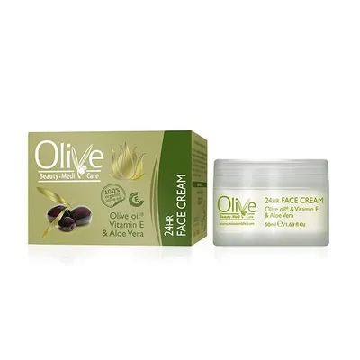 Minoan Life 24-časovna krema za lice, Maslina, Aloe Vera, Vitamin E, 50ml