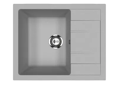 Valterra Granitna sudopera V607, 650 x 500, Siva