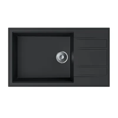 Valterra Granitna sudopera Stella, 860 x 500 mm, Crna