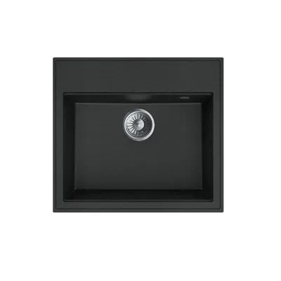 Valterra Granitna sudopera Verona, 560 x 510 mm, Crna