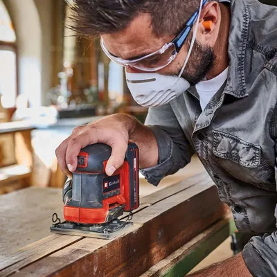 EINHELL PXC Akumulatorska jednoručna vibraciona brusilica  TE-OS 18/113 Li- Solo, Crvena