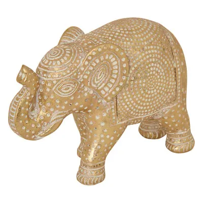 Atmosfera Figura Gajah Elephant V11,5 211675, Zlatna Boje