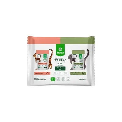 Nature's Protection Hrana za sterilisane mačke Sterilised Losos, Pastrmka, Fazan i Brusnica, 4x85 g