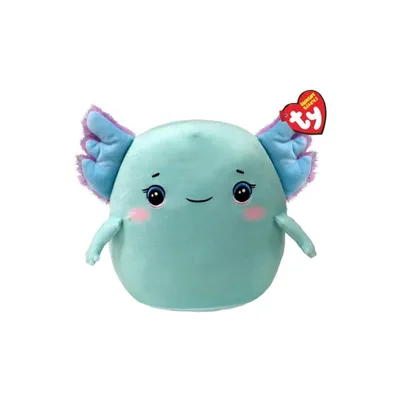 TY Plišana igračka  Squishy Axolotl Charlie 39394, 22 cm, Cijan