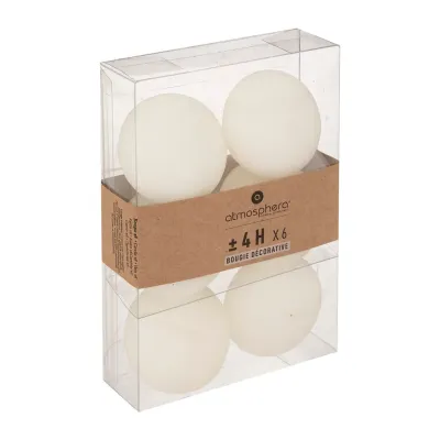 Atmosfera Svijeća Hugo Ivory Floa 103200, 4,5x6 cm, Bijela