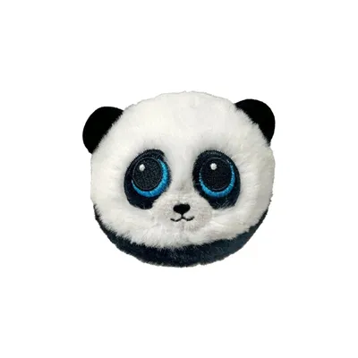TY Plišana igračka  Loptica Panda Checkers 83004, 9 cm, Crno-bijeli