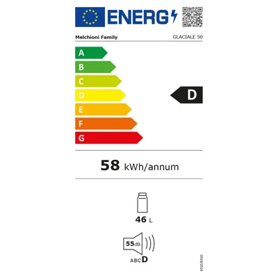 Melchioni family  Frižider GLACIALE 50, Prijenosni, 46 L, Do -18 °C, 12V/220V, Crno-Bijeli