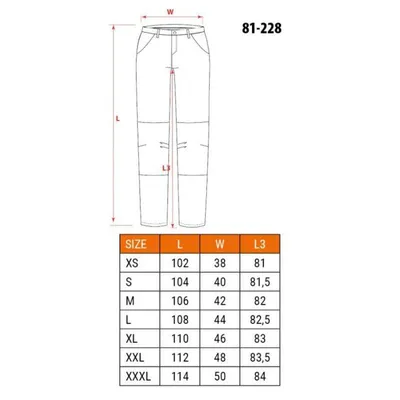 Neo Radne hlače Denim s ojačanjima 81-228, Teget