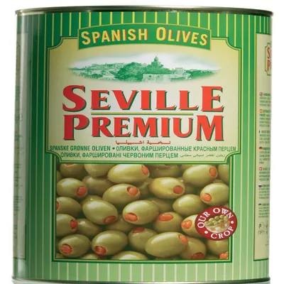 Seville Maslina zelena punjena paprikom, 4.3kg