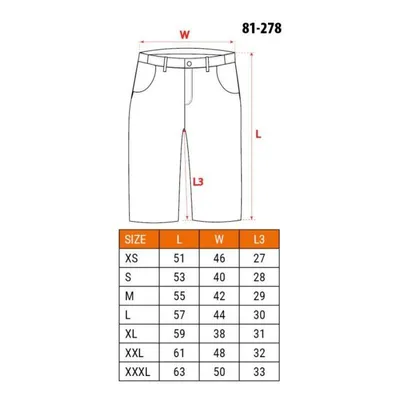 Neo Kratke hlače s remenom 81-278, Crna