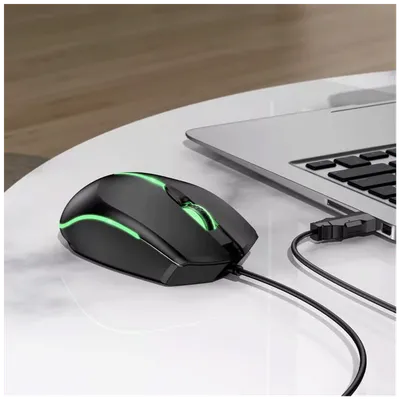 Hoco. Optički gaming miš GM37 Wonderful, 2400 dpi, USB, Crni