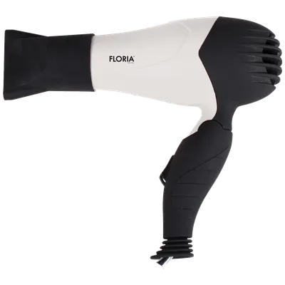 Floria Fen za kosu ZLN8975, Bijelo-Crni