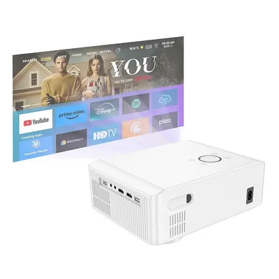 Hoco. Pametni projektor DT3, Full HD, Android TV, WiFi 2.4/5 GHz, BT, Bijeli