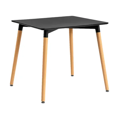 Giga Trpezarijski stol Pulse, 80x80cm, Crni