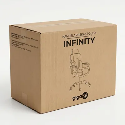 Giga Kancelrijska stolica Infinity YT-820, Crna