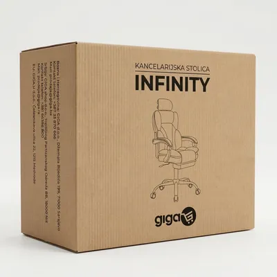 Giga Kancelrijska stolica Infinity YT-820, Siva
